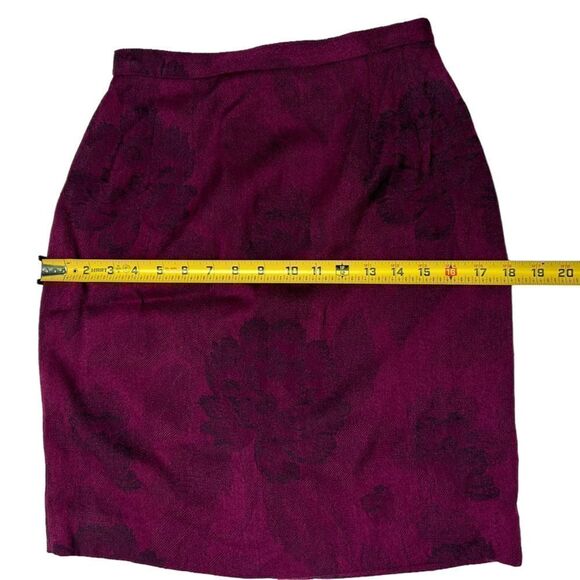 Vintage GIANNI Petite Wool Blend Floral Purple Blazer Mini Skirt Suit Set Flower - Picture 13 of 16